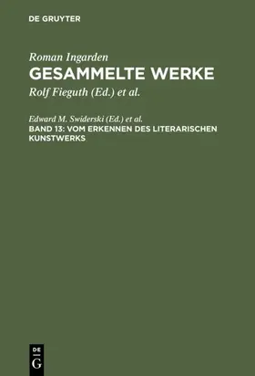 Swiderski | Vom Erkennen des literarischen Kunstwerks | Buch | 978-3-484-64113-6 | www.sack.de