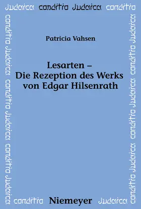 Vahsen |  Lesarten - Die Rezeption des Werks von Edgar Hilsenrath | Buch |  Sack Fachmedien
