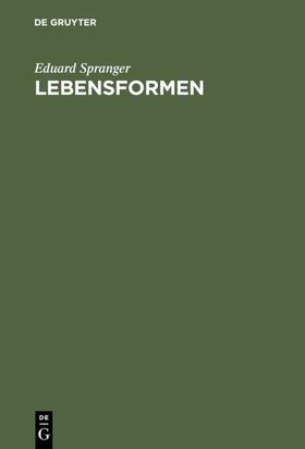 Spranger | Lebensformen | Buch | 978-3-484-70064-2 | sack.de