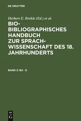 Brekle / Weiß / Dobnig-Jülch |  Bu - E | Buch |  Sack Fachmedien