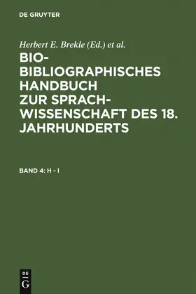 Brekle / Weiß / Dobnig-Jülch |  H - I | Buch |  Sack Fachmedien