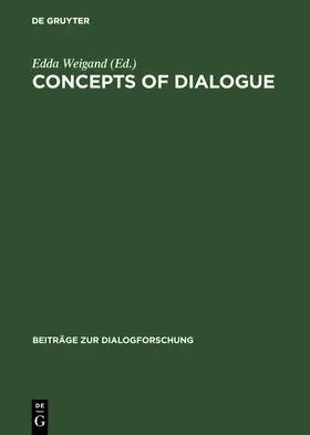 Weigand |  Concepts of dialogue | Buch |  Sack Fachmedien