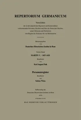 Weiß |  Personenregister | Buch |  Sack Fachmedien