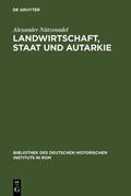 Nützenadel |  Landwirtschaft, Staat und Autarkie | Buch |  Sack Fachmedien