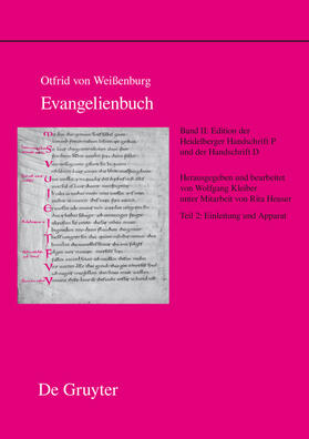 Hellgardt / Kleiber |  Edition der Heidelberger Handschrift P (Codex Pal. Lat. 52) und der Handschrift D (Codex Discissus: Bonn, Berlin/Krakau, Wolfenbüttel) | eBook | Sack Fachmedien