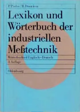 Profos |  Lexikon und Wörterbuch der industriellen Meßtechnik | Buch |  Sack Fachmedien