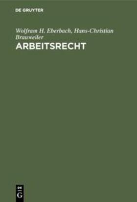 Brauweiler / Eberbach | Arbeitsrecht | Buch | 978-3-486-22678-2 | sack.de