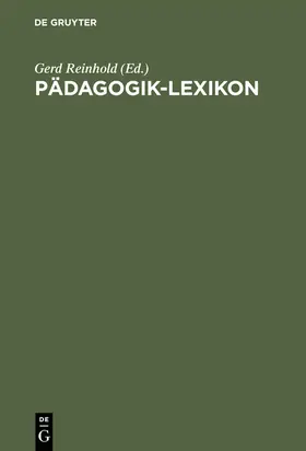 Reinhold |  Pädagogik-Lexikon | Buch |  Sack Fachmedien
