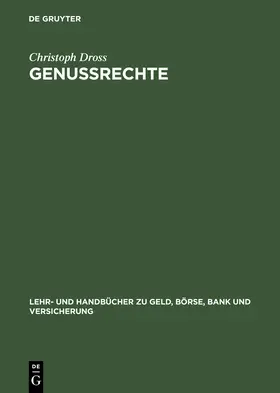Dross | Genussrechte | Buch | 978-3-486-23799-3 | www.sack.de