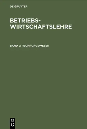 Degruyter |  Rechnungswesen | Buch |  Sack Fachmedien