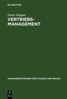 Hoppen | Vertriebsmanagement | Buch | 978-3-486-24680-3 | sack.de