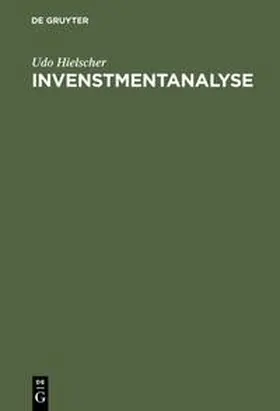 Hielscher |  Invenstmentanalyse | Buch |  Sack Fachmedien