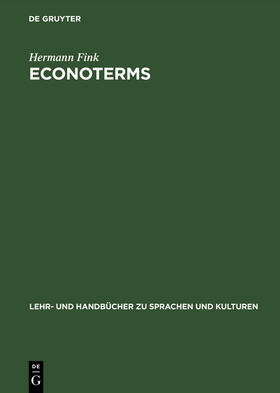Fink | ECONOTERMS | Buch | 978-3-486-25283-5 | sack.de