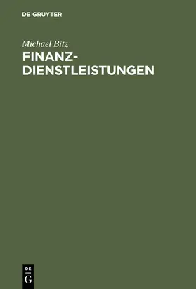 Bitz |  Finanzdienstleistungen | Buch |  Sack Fachmedien