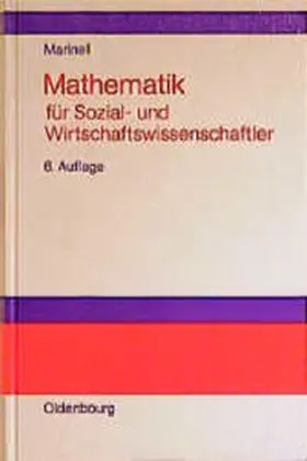 Marinell |  Mathematik für Sozial- und Wirtschaftswissenschaftler | Buch |  Sack Fachmedien