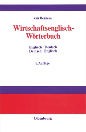 Bernem |  Wirtschaftsenglisch-Wörterbuch | Buch |  Sack Fachmedien