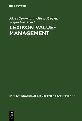 Spremann / Weckbach / Pfeil |  Lexikon Value-Management | Buch |  Sack Fachmedien