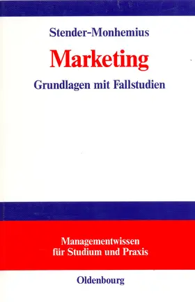 Stender-Monhemius |  Marketing | Buch |  Sack Fachmedien