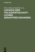 Lützel / Brümmerhoff |  Lexikon der Volkswirtschaftlichen Gesamtrechnungen | Buch |  Sack Fachmedien