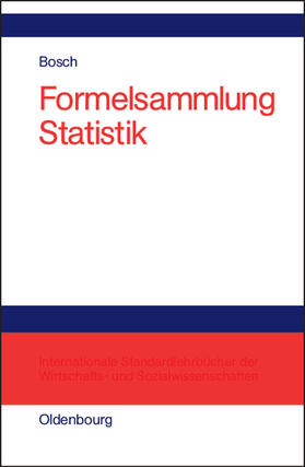 Bosch | Formelsammlung Statistik | Buch | 978-3-486-27312-0 | sack.de