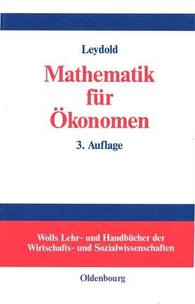 Leydold |  Mathematik für Ökonomen | Buch |  Sack Fachmedien