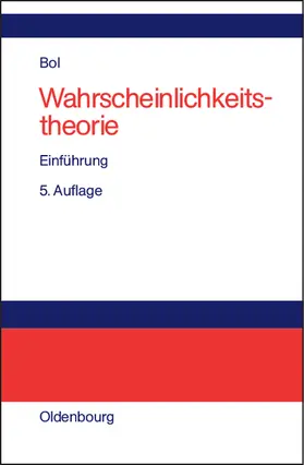 Bol |  Wahrscheinlichkeitstheorie | Buch |  Sack Fachmedien