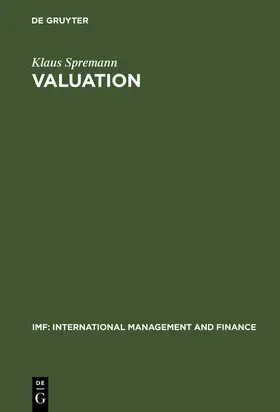 Spremann |  Valuation | Buch |  Sack Fachmedien