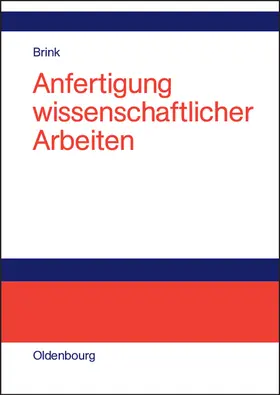 Brink |  Anfertigung wissenschaftlicher Arbeiten | Buch |  Sack Fachmedien