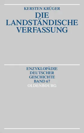 Krüger |  Die Landständische Verfassung | Buch |  Sack Fachmedien