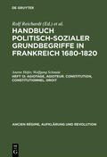 Schmale / Höfer |  Agiotage, agioteur. Constitution, constitutionnel. Droit | Buch |  Sack Fachmedien