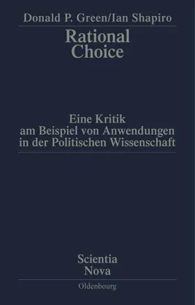 Green / Shapiro |  Rational Choice | Buch |  Sack Fachmedien