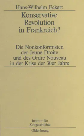 Eckert |  Konservative Revolution in Frankreich? | Buch |  Sack Fachmedien