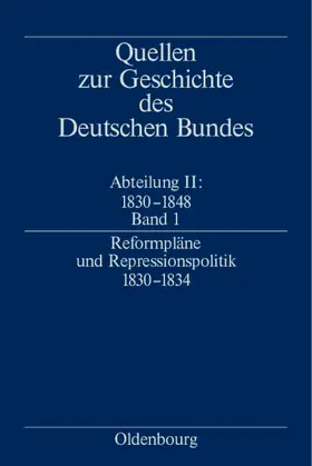 Zerback |  Reformpläne und Repressionspolitik 1830-1834 | Buch |  Sack Fachmedien