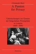 Heyl |  Heyl, C: Passion for Privacy | Buch |  Sack Fachmedien