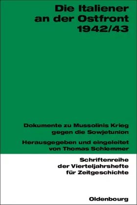 Schlemmer |  Die Italiener an der Ostfront 1942/43 | Buch |  Sack Fachmedien