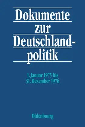 Jansen / Kaiser / Hofmann |  1. Januar 1975 bis 31. Dezember 1976 | Buch |  Sack Fachmedien