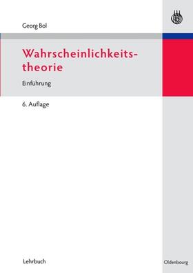 Bol | Wahrscheinlichkeitstheorie | Buch | 978-3-486-58435-6 | sack.de