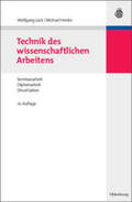 Henke / Lück |  Technik des wissenschaftlichen Arbeitens | Buch |  Sack Fachmedien