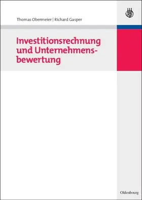 Obermeier / Gasper | Investitionsrechnung und Unternehmensbewertung | E-Book | www.sack.de
