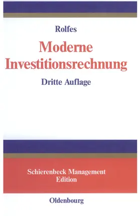 Rolfes |  Moderne Investitionsrechnung | eBook | Sack Fachmedien