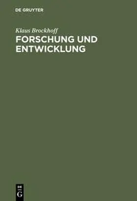 Brockhoff | Forschung und Entwicklung | E-Book | www.sack.de