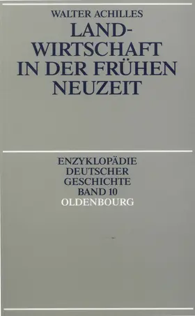 Achilles |  Landwirtschaft in der Frühen Neuzeit | eBook | Sack Fachmedien