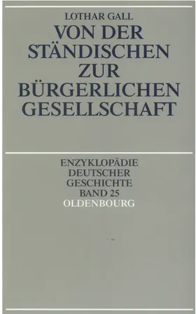 Gall |  Von der ständischen zur bürgerlichen Gesellschaft | eBook | Sack Fachmedien