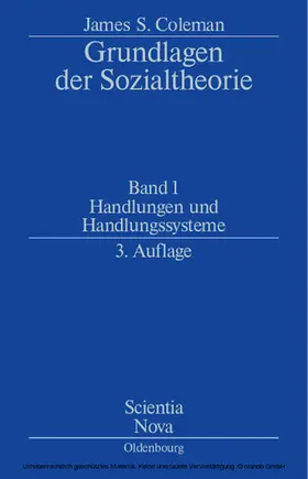 Coleman |  Handlungen und Handlungssysteme | eBook | Sack Fachmedien