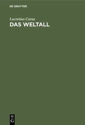 Carus | Das Weltall | E-Book | www.sack.de