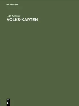 Sandler |  Volks-Karten | eBook | Sack Fachmedien