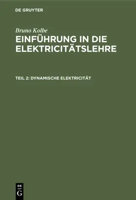 Kolbe | Dynamische Elektricität | E-Book | sack.de