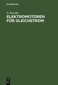 Roessler |  Elektromotoren für Gleichstrom | Buch |  Sack Fachmedien