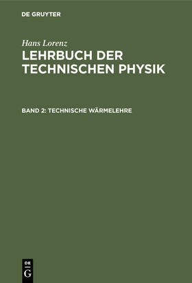 Lorenz |  Technische Wärmelehre | Buch |  Sack Fachmedien