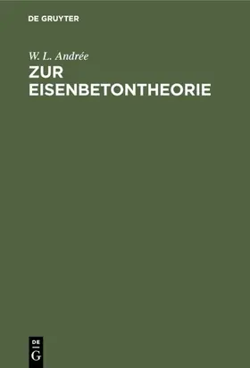 Andrée |  Zur Eisenbetontheorie | eBook | Sack Fachmedien